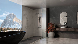 Душевая стойка Rondo VSFS-1R1MB с изливом, черный матовый, , шт