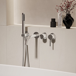 Смеситель для ванны Villa VTFW-1VL1CH, встраиваемый, хром, , шт