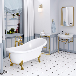 Edelweiss ванна /Nova Gel /белая/белые ножки(170см*78см*75см) Ванны/AQUA DE MARCO