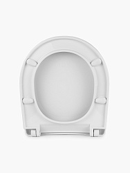 Сиденье для унитаза ID 01 107.полипропилен, система плавного закрывания Soft Close, цвет: белый