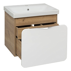 Тумба /2 ящ/подвесная/дуб золотой Крафт (60см) Skandi/AQUA DE MARCO