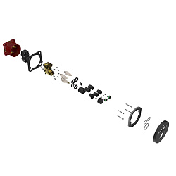 Встраиваемый смеситель для душа VSCV-322T-MMB двухфункциональный, термостатический, черный, , шт