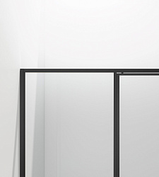 Душевой уголок Slim 8mm VSR-4SLP9012CLB, 1200*900, черный, стекло прозрачное, , шт