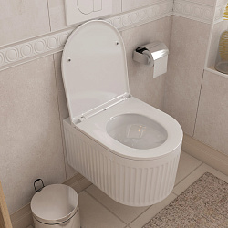 Corpa Nera Russo/Руссо унитаз подвесной безободковый,торнадо, быстрос.сиденье с микролифтом, белый