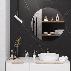 Зеркало/LED-подсветка/круглое (77см)/сенсор.выключатель Milan/AQUA DE MARCO
