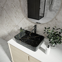 Corpa Nera Grossi/Гросси 50 раковина накладная, черный мрамор