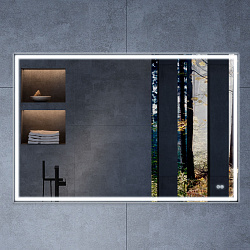 Зеркало LED VLM-3VN120-2 1200х800 c сенсорным выключателем и диммером, антизапотевание, , шт