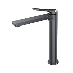 Смеситель для настольного умывальника, матовый графит, Parker, IDDIS, PARGM01i01