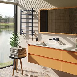 Aringa Порто полотенцесушитель лесенка электрический 80*50, графит