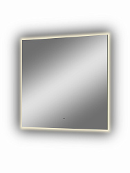 Зеркало "Trezhe Led" 1000х1000 с бесконтактным сенсором, теплая подсветка