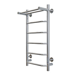 Aringa Киото полотенцесушитель лесенка электрический с полкой 80*40, хром