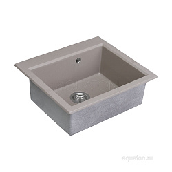 Мойка кухонная Линеа 58 серый шёлк