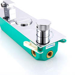 Встраиваемый смеситель для душа VSCV-422TCH двухфункциональный, термостатический, хром, , шт