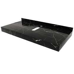 Corpa Nera Grossi/Гросси столешница 100 под раковину керамогранит, черный мрамор