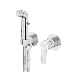 Встраиваемый смеситель с гигиеническим душем, никель-хром, Ray, IDDIS, RAYSBR2i08