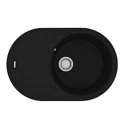 LACHA 760 Мойка кухонная из кварцгранита цвет: антрацит  комплектация: крепеж, сливная арматура с пе