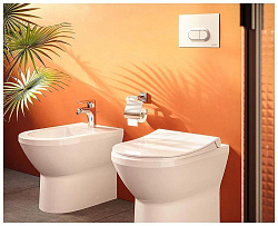 Loop Панель смыва, цвет белый глянец