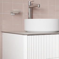 Столешница, керамогранит, 100 см, cветло-серый бетон, Optima Home, IDDIS, OPH10W0i89