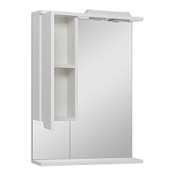 Зеркальный шкаф/лев/с/с/белый(55см) Viktoria/AQUA DE MARCO