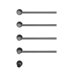 Полотенцесушитель электрический Vincea VTD-2H1GM, вороненая сталь, таймер, , шт