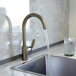 Смеситель для кухни с каналом для фильтрованной воды, сатин, Cuba,ID