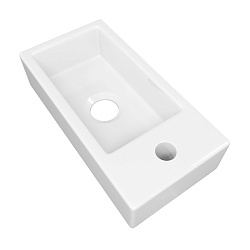 Corpa Nera Longo/Лонго 37 раковина накладная левая, белый