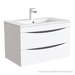 Тумба подвесная, белая, 80 см, Cloud, IDDIS, CLO80W0i95. Подходит умывальник: 0138000i28