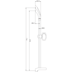 Душевая стойка без лейки и шланга HB8006