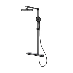 Душевая стойка Aspire VSFS-4AS1GM с изливом, вороненая сталь, , шт