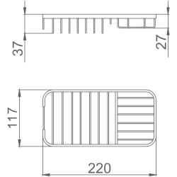 Полка металлическая решетчатая HB337