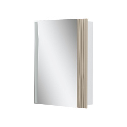 ВЫВОД Шкаф зеркальный Lotty LED 60, левый, латте