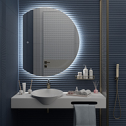 Зеркало /LED-подсветка/(100*120см)/ MOON./AQUA DE MARCO