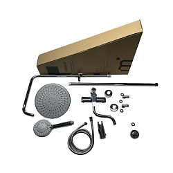 Душевая система с тропическим душем, Stripe, Milardo, STRSB1FM06