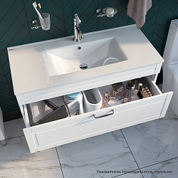 Тумба напольная, 100 см, белая, Oxford, IDDIS, OXF10W1i95. ум.0131000i28