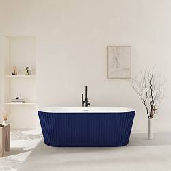 Corpa Nera Bonini/Бонини ванна акриловая отдельностоящая 170х80х58, синий матовый