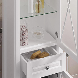 Пенал Opadiris Палермо, цвет белый матовый, левый