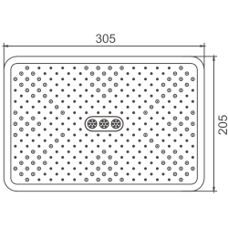 Верхняя лейка, белый BD02-8