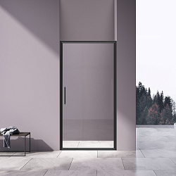 Душевая дверь Slim 8mm VDP-4SL900CLB, черный, стекло прозрачное, , шт