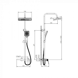Душевая система, B24572-7