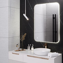 Зеркало/LED-подсветка (70см*100см)/сенсор.выключатель Milan/AQUA DE MARCO