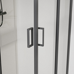 Душевой уголок City VSS-5CT8010CLGM, 1000*800, вороненая сталь, стекло прозрачное , , шт