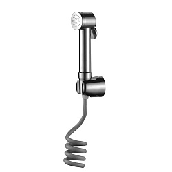Комплект: лейка гигиенического душа, настенное крепление, шланг растяжной 2.5 м, пластик/хром, блист