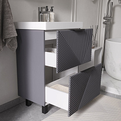 Тумба напольная Geometry 60.2Y графит (9696-60v)