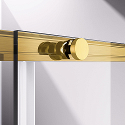 Душевая дверь Slim-N VDS-4SN140CLG, 1400, брашированное золото, стекло прозрачное, , шт