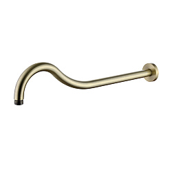 Держатель для лейки верхнего душа, настенный 46 см, латунь/бронза