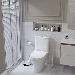 Corpa Nera Paganini/Паганини унитаз-компакт безободковый, торнадо, быстрос.сиденье с микролиф, белый