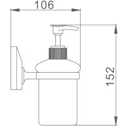 Дозатор, хром HB1627