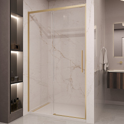 Душевая дверь Stella VDS-1ST150CLG, 1500, брашированное золото, стекло прозрачное, , шт