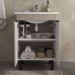 Тумба напольная Lotty 60.2D латте (Миранда 60)