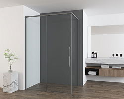 Душевой уголок Ultima VSR-7UL9014CLGM, 1400*900, вороненая сталь, стекло прозрачное, , шт